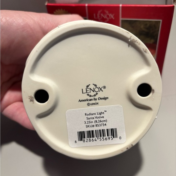 Lenox Radiant Light Santa Votive Candle Holder Tea Light in box - Picture 3 of 3